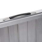 HOMCOM 3' Compact and Portable Folding Wheelchair Ramp Aluminum - Silver-No assembly required