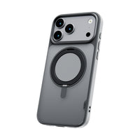 TUFF8 Glide360 Mag Case for iPhone 17 Pro Max - Smoke Black-360° Rotating Stand: Built-in stand that rotates to multiple angles for hands-free phone use
