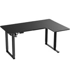 MotionGrey Ergo2 Pro Adjustable Right L-Shaped Standing Desk with Memory Settings - 63" x 43" - Black Top - Black Frame-Affordable Pricing - Competitively priced standing desk designed to meet the needs of modern workspaces, offering durable construction, reliable performance, and advanced features typically found in higher-end models