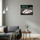 Winter Classic 2023 Penguins vs Bruins - Framed Canvas - 31" x 2"-Ready to hang - arrives fully assembled