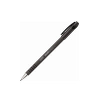 Staples Postscript Rubberized Barrel Stick Pen - 0.7mm - Black - 12 Pack-Ballpoint pens for clear, consistent writing