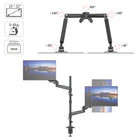 SHOPPINGALL Extra Long Vertically Stacked Dual Gas Spring Monitor Arm for 15”-32” Screens - SA-GA24L-Black-[ADVANCED ERGONOMICS] Outfitted with a premium gas spring system that permits effortless tension adjustments. With +85° to -90° tilt, ±90° swivel, and 360° rotation, you have full control over your monitors' positioning. Relieve neck and back strain with optimal height adjustments. For additional flexibility, the extension arms can be removed. The extra tall 31.8" pole promotes sit-to-stand transitions