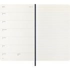 Moleskine 2026 Classic 12-Month Weekly Large Soft Cover Planner - 5" x 8.25" - Sapphire-Rounded corners, elastic closure and matching ribbon bookmark