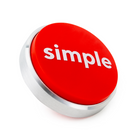 Staples Easy Button - French-Battery operated design allows for easy setup and portable use on desks or shared work areas