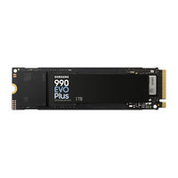 Samsung 990 Evo Plus PCIe Gen4 Solid State Drive - 1TB - Black-New high speed performance; offering read/write speeds of up to 7,150 MB/s and 6,300 MB/s