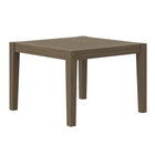 Modway Northlake Square Outdoor Patio Teak Side Table - Weathered Grey-Square Side Table