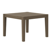 Modway Northlake Square Outdoor Patio Teak Side Table - Weathered Grey-Square Side Table