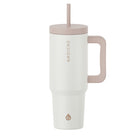GROSCHE Aspen Insulated Water Tumbler with Handle - 40 oz. - Cream White-40oz capacity