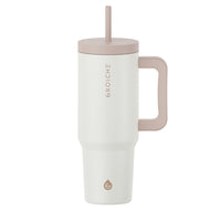 GROSCHE Aspen Insulated Water Tumbler with Handle - 40 oz. - Cream White-40oz capacity