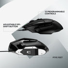 Logitech G502 X Wired Gaming Mouse - Black-Redesigned hyperfast scroll wheel: Switch between hyper-fast free spin and precise ratcheting mode, and tilt left and right for two additional personalizable controls
