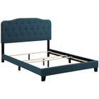 Modway Amelia Upholstered Fabric Full Bed - Azure-Modern Bed Frame With Headboard