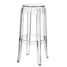 Modway Casper Bar Stool Backless - Clear - Set of 2-Fully Assembled