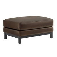 Modway Roscoe Vegan Leather Ottoman - Espresso-Modern Rectangle Ottoman
