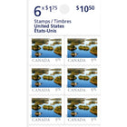 Canada Post USA Postage Stamps - 6 Pack-USA 