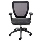 Nightingale WXO Mid Back Mesh Seat & Back Task Chair - Black-Translucent ABLEX patterned weave mesh back and seat provides generous lumbar and pelvic support while promoting dynamic movement