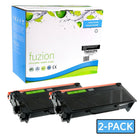 fuzion Brother TN850 Dual Pack Compatible Toner Cartridge - Standard Yield - Black-Black
