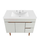 Modway Harvest 36" Bathroom Vanity - Grey/White-Two Storage Drawers