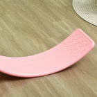 Qaba 32.3" Balance Board, Ended Preschool Learning Montessori Waldorf Toy - Pink-Colour: Pink 