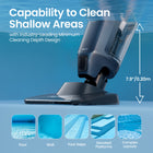 Aiper Pilot X1 Handheld Pool Vacuum with Anti-Clog System, 1260 GPH Suction, Dual Filters, Lightweight Design-Designed for comfort and ease, Pilot X1's lightweight build (only 7 lbs) reduces strain, making pool cleaning effortless. Pilot X1 features a flexible suction head and ergonomic extension rod for easy maneuverability, so you don't need to lift the entire vacuum during cleaning, ensuring a hassle-free process