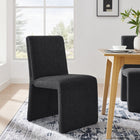 Modway Emory Fabric Upholstered Dining Side Chair - Ebony-Dense Foam Padding