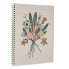 Pep Rally Coil Notebook - 8" H x 10" W - Secret Garden-80 sheets of perforated, college-ruled 55g white offset paper