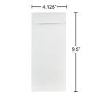 JAM Paper #10 Policy Envelopes, 4 1/8 x 9.5, Strathmore Bright White Wove, 500 Pack (191248H)-Paper weight: 28 lbs