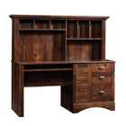 Sauder 62"W Harbor View Desk - Curado Cherry-Slide-out keyboard/mouse shelf with metal runners and safety stops to keep you and your family safe
