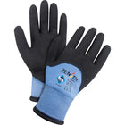 Zenith Safety Knuck Dip Coat Glove - Size 8 - 12 Pack-15-gauge seamless nylon/spandex shell with 100% acrylic lining for superior cold protection