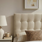 Modway Emily Fabric Upholstered Twin Size Headboard - Ecru-Twin Size Headboard