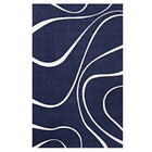 Modway Therese Abstract Swirl Area Rug - 5 ft W x 8 ft L - Navy/Ivory-Abstract Swirl Area Rug