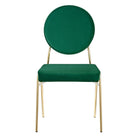Modway Craft Performance Velvet Dining Side Chair - Gold/Green-9