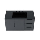 Modway Vitality 36" Bathroom Vanity - Grey/Black-Soft-Close Doors