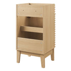Modway Render 18" Bathroom Vanity Cabinet - Oak-Fixtures Not Included