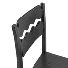 Modway Jax Oak Wood Counter Stool With Wavy Razor Back - Black-9