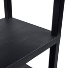 Luxor TUFFY 34" H Three-Tier Multi-Purpose Utility Cart - 24" W x 18" D - Black-The injection-molded plastic design provides a balance of lightweight strength and everyday reliability