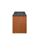 Modway Scenic 48" Wall-Mount Bathroom Vanity - Cherry/Black-Ceramic Sink Basin