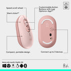 Logitech Pop Icon  Bluetooth Keyboard & Mouse Combos -  Rose-Go for Longer: The wireless mouse has a 2-year battery life, while the keyboard has a 3-year battery life, both feature power-saving auto-sleep modes to give you hours of use, batteries included
