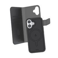 LBT 2-in-1 Switch Wallet folio Case for iPhone 17 - Black-Holds up to 3 cards in its storage compartment