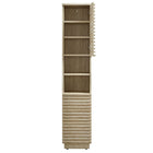 Modway Render Tall Narrow Faux Travertine Linen Storage Cabinet - Travertine-9
