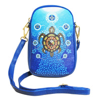 Oscardo Medicine Turtle by James Jacko Phone Bag-Authentic Indigenous Art Designs - Showcases Indigenous art design by First Nations, Inuit, and Métis artists from across Canada, celebrating culture, creativity, and storytelling