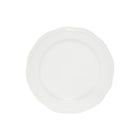 Casa Domani Florence Round Platter - 33cm - White-Made of Porcelain featuring a delicate embossed pattern on scalloped profile.