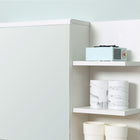 Kleankin Wall Mount Medicine Cabinet with Mirror - White-Material: Particleboard, Glass