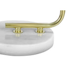 Monarch Specialties 20" H Contemporary Table Lamp - White Marble / Ivory / Cream Shade-Assembled dimensions: 8 in. L x 8 in. W x 20 in. H. base: 6 in. L x 6 in. W x 1 in. H. shade: 7 in. L x 7 in. W x 13 in. W