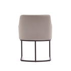 Manhattan Comfort Serena 23.03" Modern Leatherette Upholstered Dining Armchair - Light Grey - Set of 2-Delivered to you Fully Assembled! No Assembly Required
