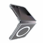 OtterBox Thin Flex Case with Magnets - Galaxy Z Flip 8 - Clear with Blue Tint-Made with more than 50% recycled plastic