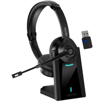 Delton 35X Bluetooth Computer Headset with USB Dongle & Charging Dock - Black-Own your space and silence distractions with noise canceling headphones that keep your voice sharp and your presence powerful.
