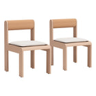 Zuo Island Dining Chair - White - Set of 2-Assembly required