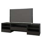 Nexera Rustik 72" TV Stand With A Drawer - Black-Fits TV screen up to 80-inch