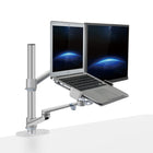 ShoppingAll 2-in-1 Monitor & Laptop or Dual Monitor Arm for 15-32" Monitors & 12-17" Laptop - Silver-Hold one 15"-32" monitor and one 12"-17" laptop or can be used for two 15"-32" monitors