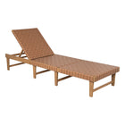 Zuo Breath Chaise Lounge - Brown-Natural wood